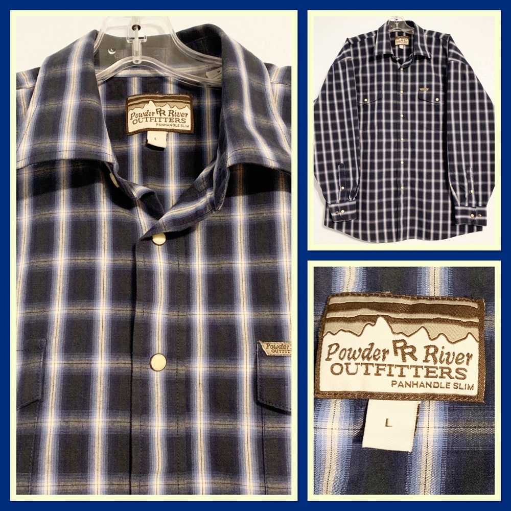 Powder River Outfitters Mens Western Snap Shirt